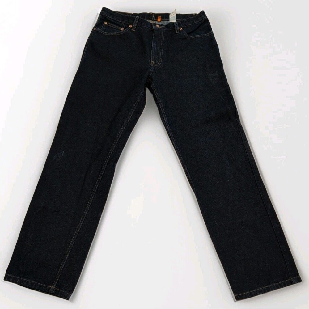 Perry Ellis America Men's Denim Straight Leg Jeans Indigo Size 34x34 **See Pics